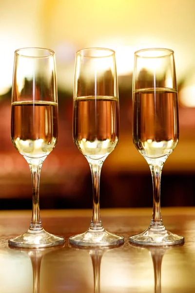 Champagneglas Vid Ett Evenemang — Stockfoto