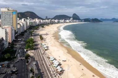 Rio de Janeiro, Brezilya 'daki efsanevi Copacabana plajı.