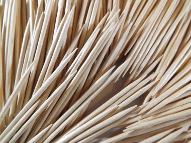 Ahşap kürdan bir model