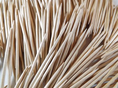 Ahşap kürdan bir model