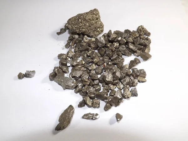 Disulfure Fer Pyrite Sots Pépites — Photo