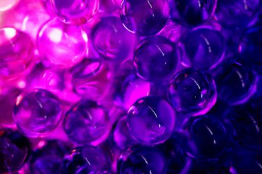 Makro çekimi, soyutlama. Jöle topları dekor öğeleri