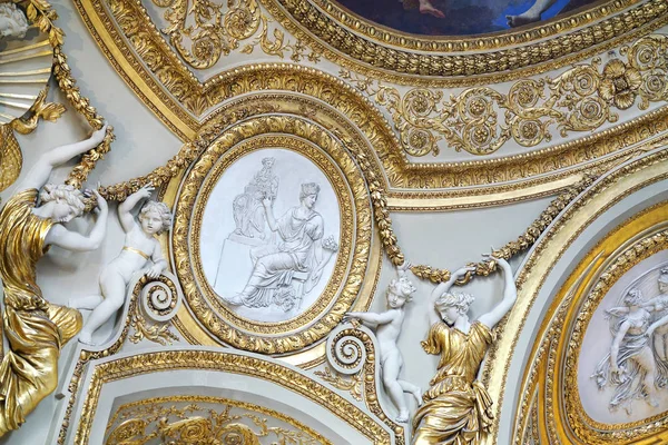 Art Ceiling Painting Old Baroque Building — Stock Photo, Image