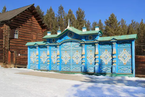 Улан-Юде, Бурятія, Росія, 5 березня 2019. Етнографічний музей народів, що живуть за Байкальним. — стокове фото