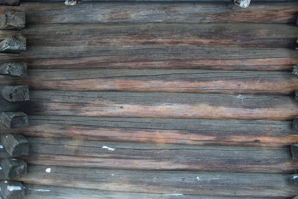 Struttura dello sfondo. Vecchio muro di legno marrone — Foto Stock