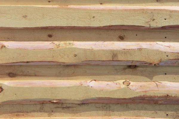 Textura de fondo. Nueva pared de madera ligera hecha de tablas — Foto de Stock