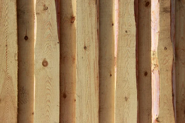 Textura de fondo. Nueva pared de madera ligera hecha de tablas —  Fotos de Stock