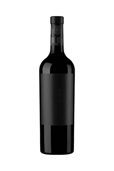 Bottiglia Vino Rosso Black Label — Foto Stock