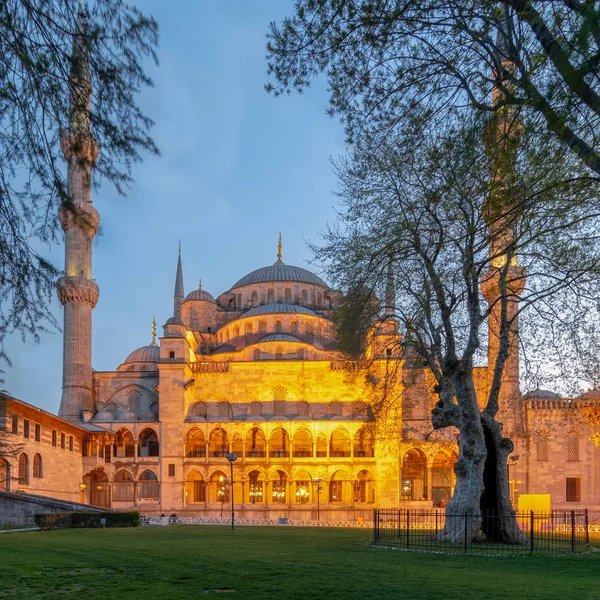 Sultan Ahmed Moschee Blaue Moschee Nach Sonnenuntergang Eine Osmanische Kaiserliche — Stockfoto