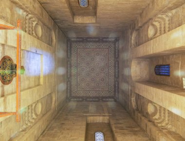Tavan, İran'da Al Rifaii Camii Royal, Rıza şahı mezar bulunan önünde 1869 ve 1912, Kahire, Mısır arasında inşa Cairo Citadel