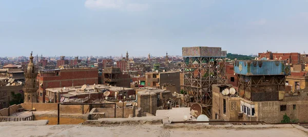 Weathered roofs of houses in old Cairo, Egypt — Stock Photo, Image