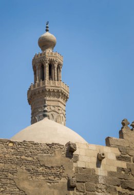 Tarihi Memlük dönemi El Zaher Kahire Minaresi, Mısır