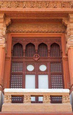 Baron Empain Sarayı 'nda balkon, Heliopolis Bölgesi, Kahire, Mısır
