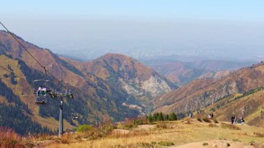 Timelapse Video, 27 Ağustos 2025 Medeo Shymbulak Dağ Tatil Köyü, Almaty Kazakistan
