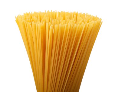 Spagetti. Beyaz arka plan üzerinde izole. Ev yapımı yiyecek.