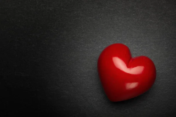 Corazón Sobre Fondo Piedra Antecedentes Del Día San Valentín — Foto de Stock