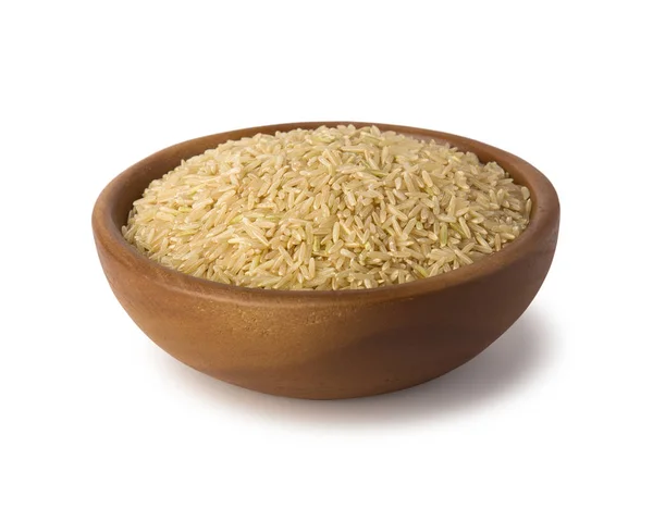 Ryż Misce Izolowany Białym Tle — Zdjęcie stockowe