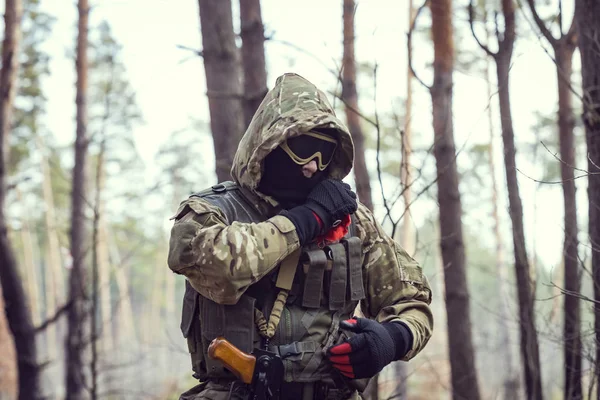 Poltava Ukraine Março 2019 Game Uma Imitação Hostilidades Entre Exército — Fotografia de Stock