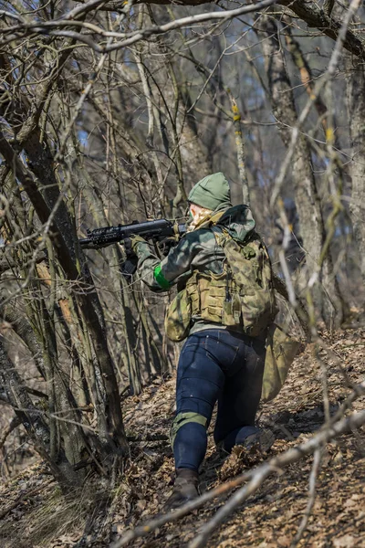 Poltava Ukrayna Mart 2019 Oyun Rlanda Ulusal Ordu Protestanlar Airsoft — Stok fotoğraf