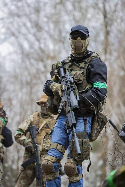 Poltava Ukrajina Března 2019 Game Imitace Nepřátelství Mezi Irské Národní — Stock fotografie