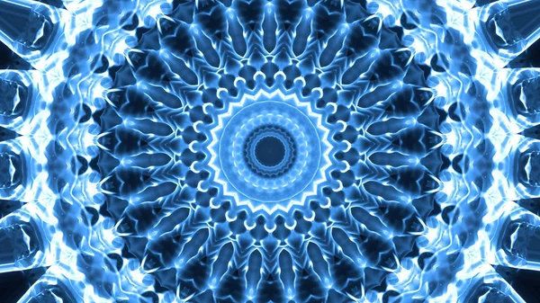 Ateşli çiçek parlak renkli soyut arka plan kaleydoskop closeup