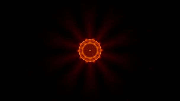 불꽃의 추상적 만화경 클로즈업 — 비디오