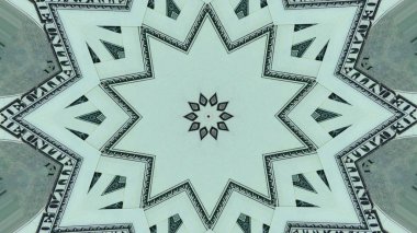 Amerikan dolarının bir kaleydoskopu yakın çekim banknotlar yüz değerinde.