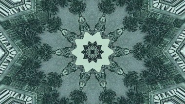 Amerikan dolarının bir kaleydoskopu yakın çekim banknotlar yüz değerinde.