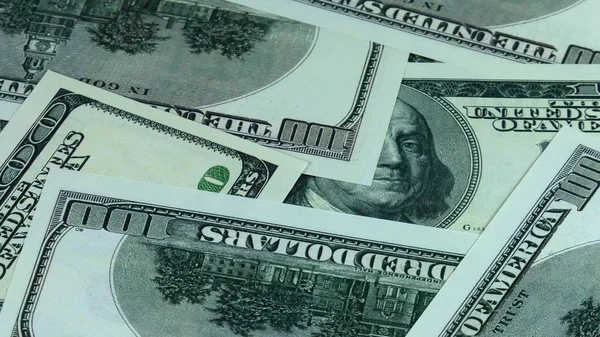 Rotating background of money dollars usa close up