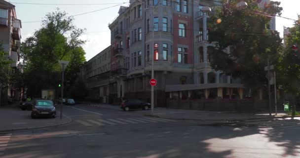 Kharkov Ukraine Iulie 2019 Strada Harkiv Pietoni Mașini — Videoclip de stoc