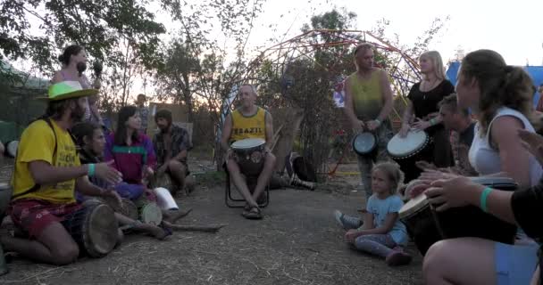 Odessa Ukraine Agosto 2019 Aula Grupo Djemba Festival Fairytale City — Vídeo de Stock