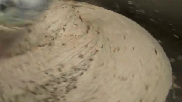 Dolgu Maddeleri Koruyucular Olmadan Organik Gmo Olmayan Ekmek Için Makine — Stok video