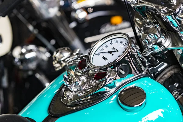 Kijów Ukraina Października 2019 Harley Davidson Motocykl Bieg Elementy Zbliżenie — Zdjęcie stockowe