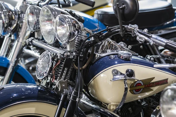 Kijów Ukraina Października 2019 Harley Davidson Motocykl Bieg Elementy Zbliżenie — Zdjęcie stockowe