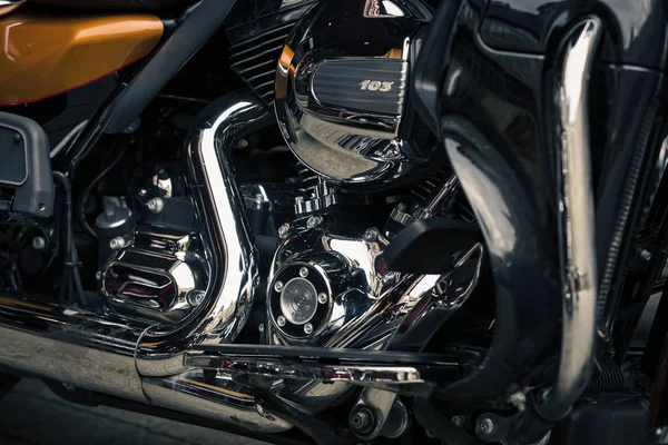 Kijów Ukraina Października 2019 Harley Davidson Motocykl Bieg Elementy Zbliżenie — Zdjęcie stockowe