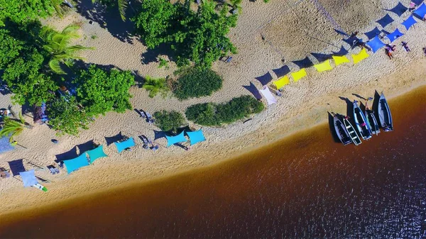 Caraiva Bahia Βραζιλία Όμορφο Τοπίο Του Ποταμού Διακοπές Ταξίδια Θέρετρο — Φωτογραφία Αρχείου