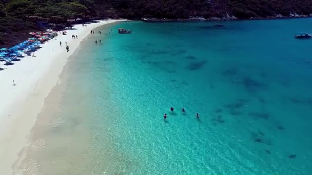 Flygfoto Över Forno Beach Arraial Cabo Rio Janeiro Brasilien Stor — Stockvideo