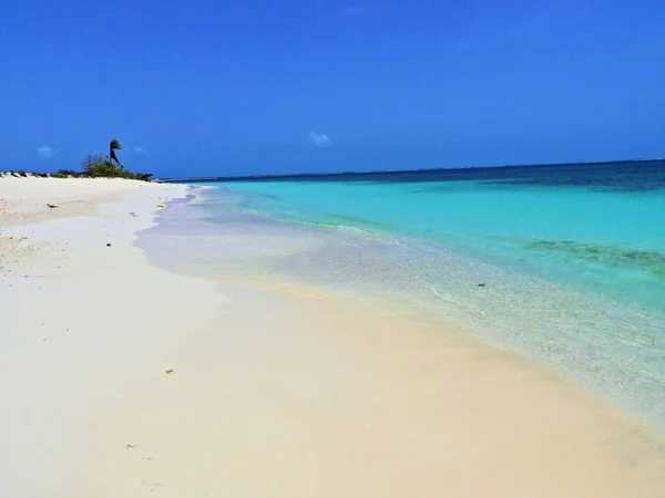 Mar Caribe Los Roques Vacaciones Mar Azul Las Islas Desiertas —  Fotos de Stock