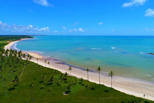 Veduta Aerea Cumuruxatiba Prado Porto Seguro Bahia Brasile Bel Paesaggio — Foto Stock