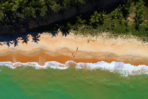 Εναέρια Άποψη Του Cumuruxatiba Prado Porto Seguro Bahia Βραζιλία Μεγάλη — Φωτογραφία Αρχείου