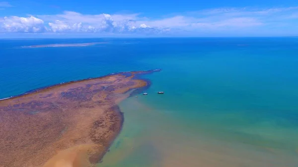 Porto Seguro Bahia Brazílie Rajský Pláž Jasného Počasí Krásná Krajina — Stock fotografie