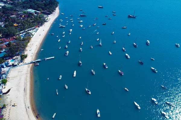 Ihabela Brasil Grande Cenário Praia Praia Paraíso Com Tempo Claro — Fotografia de Stock