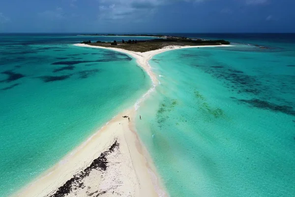 Mar Caribe Los Roques Viajes Vacaciones Mar Azul Islas Paradisíacas —  Fotos de Stock