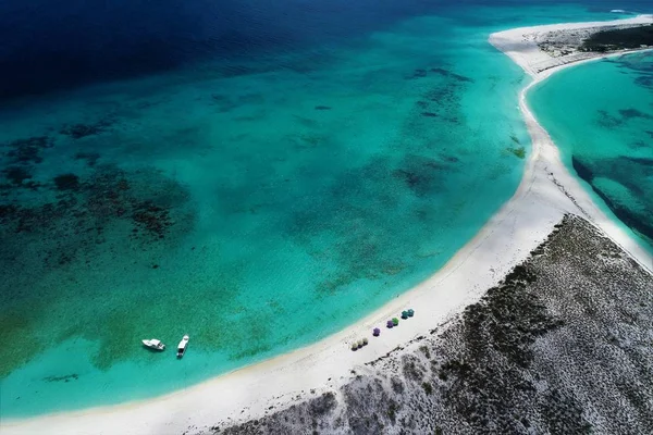 Mar Caribe Los Roques Viajes Vacaciones Mar Azul Islas Paradisíacas —  Fotos de Stock
