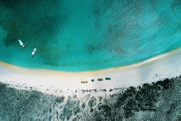 Karibské Moře Los Roques Dovolená Cestování Modré Moře Rajský Ostrovech — Stock fotografie