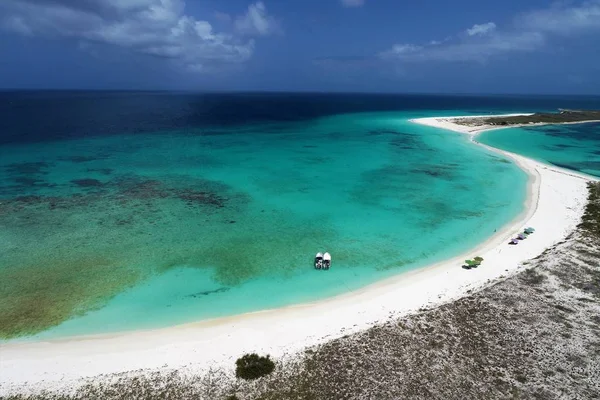 Mar Caribe Los Roques Viajes Vacaciones Mar Azul Islas Paradisíacas —  Fotos de Stock
