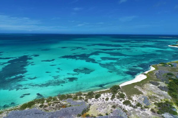 Karayip Denizi Los Roques Mavi Deniz Paradisiac Adaları Seyahat Tatil — Stok fotoğraf