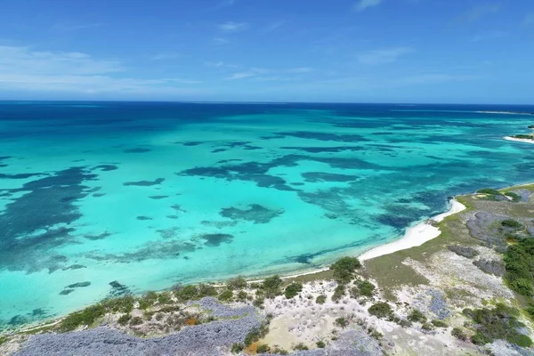 Karayip Denizi Los Roques Mavi Deniz Paradisiac Adaları Seyahat Tatil — Stok fotoğraf