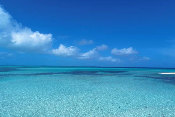 Caribische Zee Los Roques Vakantie Reizen Blauwe Zee Paradijselijke Eilanden — Stockfoto