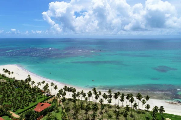 Carneiros Van Beach Pernambuco Brazilië Vakantie Het Paradijselijke Strand Uitzicht — Stockfoto